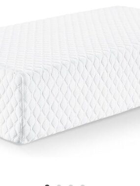 TOPPURE Cube Memory Foam Pillow  Side Sleepers 24"X12"X6" Extra Thick Pillow OB